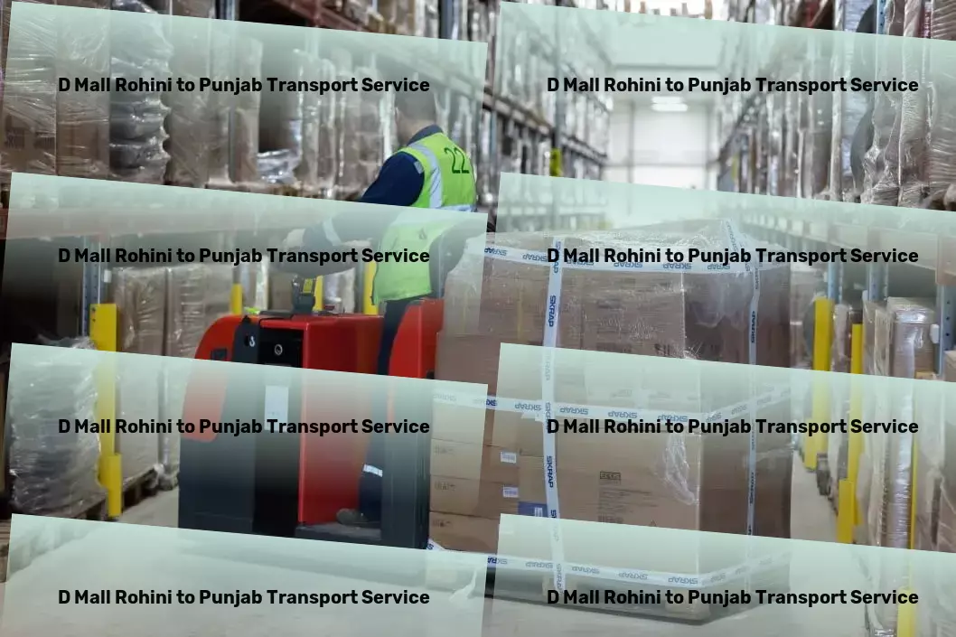 D Mall Rohini to Punjab Cargo Personal cargo transport